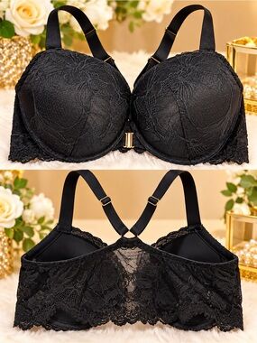 Black Lace Push-Up Bra - Women Intimates & Sleepwear